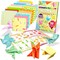 BRYTE Ultimate Rainbow Origami Kit With 450 Fun Colorful Papers, Gift-Ready Crafts For Girls Kids Ages 8-14